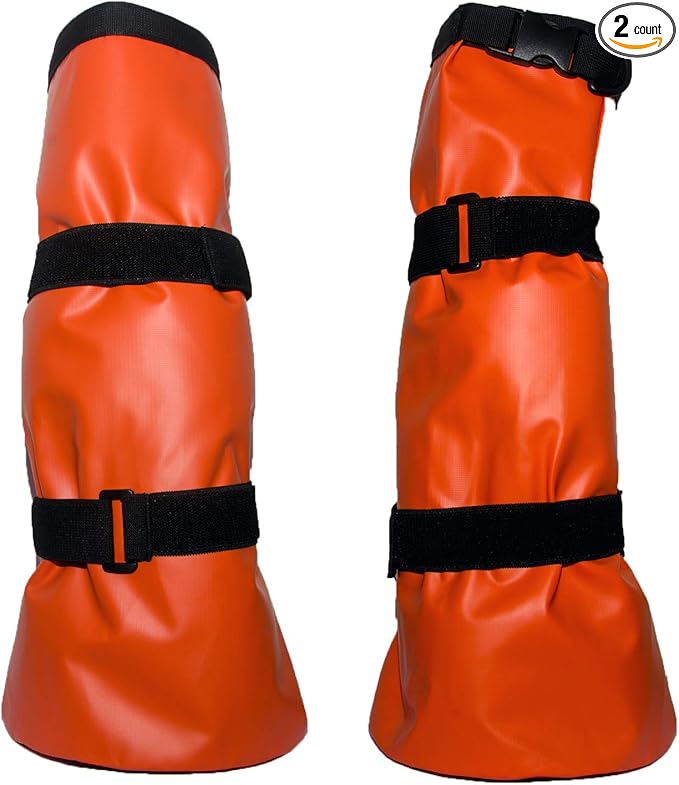 Two Pack Wrapped Horse Leg Boot Soaker Bag Equine Hoof Soaking Care Icing Bucket Treating Thrush or Bacterial Infection with EVA Pad