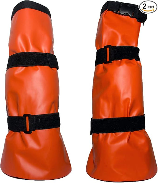 Two Pack Wrapped Horse Leg Boot Soaker Bag Equine Hoof Soaking Care Icing Bucket Treating Thrush or Bacterial Infection with EVA Pad