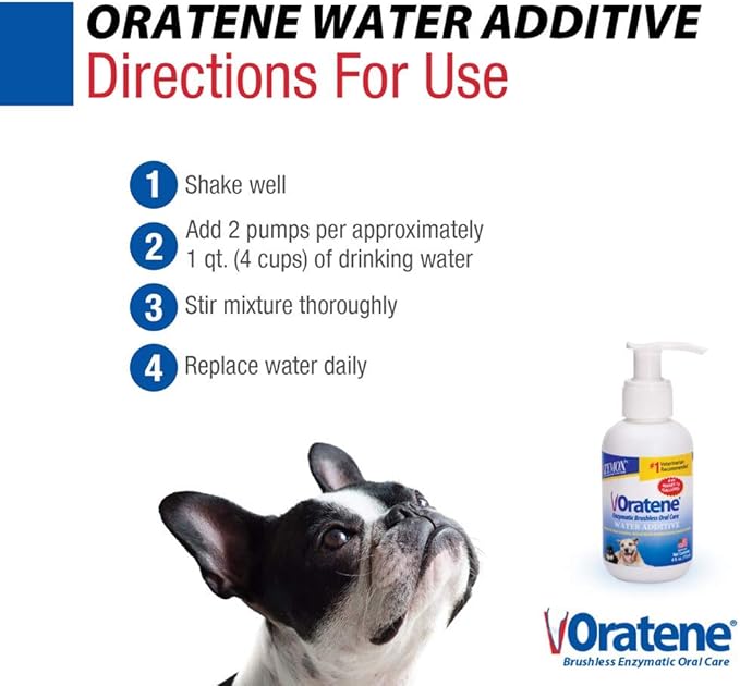 Zymox Oratene Enzymatic Brushless Oral Care Water Additive, 4oz