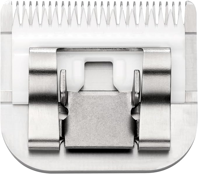 Andis – 64315, Ceramic Edge Detachable Pet Clipper Blade – Carbon-Infused Steel with Sharp Cutting Tech, Runs Cooler & Stays Sharper, Resists Rust & Heat, Size-10 - Fits AG, AGC & BDC Series, Chrome