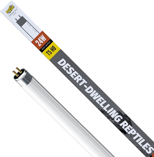 UVB Reptile Light, UVB10.0 24W T5 Lamp Tube, for Desert-Dwelling Reptiles, Bearded Dragon UVB Light, Length 22''