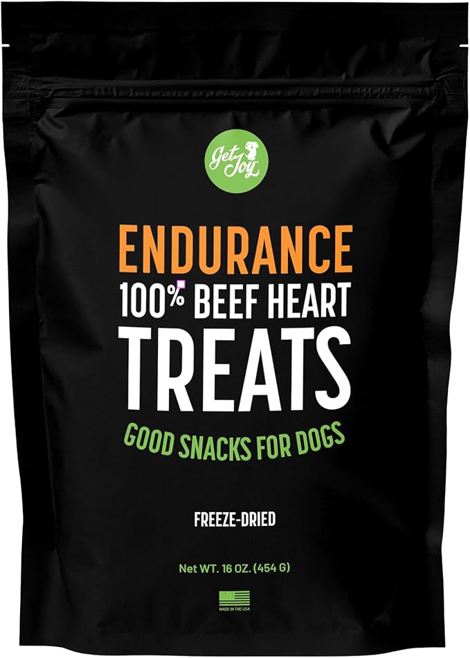 Freeze Dried Superfood 100% Beef Heart Dog Treats, 16 Ounce Bag, Single Ingredient Organ Meat, High Protein, Heart Health, Energy, Muscle Repair, Grain Free, Gluten Free, Made in USA