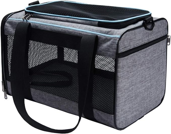 19x12x12 Inches Cat, Dog Carrier for Pets Up to 22 Lbs, Soft-Sided Cat Bag Animal Carriers Travel Puppy Carry As a Toy of Fabric Pet Home