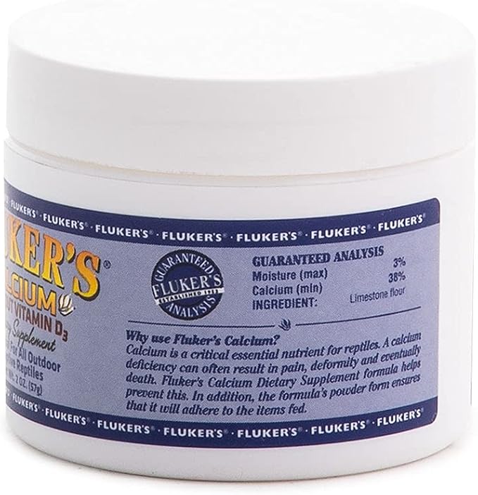 Fluker's Reptile Calcium Supplement Without Vitamin D3, 2 oz