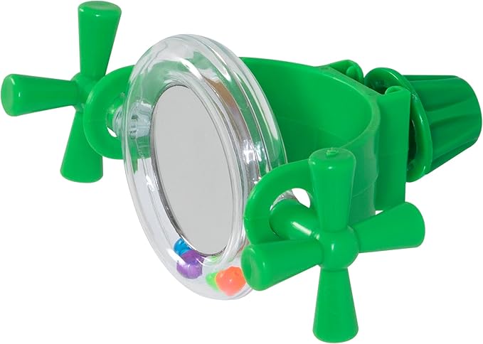 JW Pet Company Activitoy Rattle Mirror Small Bird Toy, Colors Vary