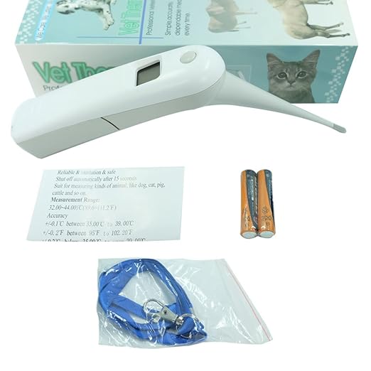 Pet Thermometer Dog Thermometer, Fast Digital Veterinary Thermometer, Pet Thermometer for Dogs, Cats, Horse,Cattle, Pigs,Birds, Sheep.(Battery Included)