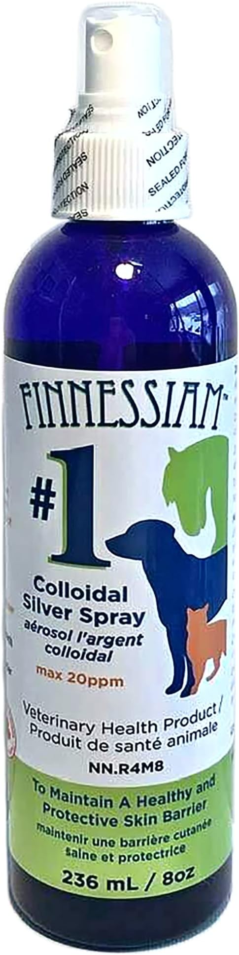 Colloidal Silver Wound and Skin Care Spray for Dogs Cats Horses, Safe to use Around Eyes, Cuts, Scratches, Burns - 8 oz