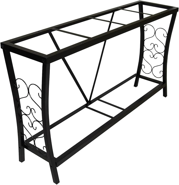 55 Gallon Metal Aquarium Stand, 48.3" L x 12.5" W, Black