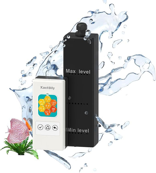 Split Style 7 in 1 Professional Fish Tank Water Quality Tester, PH Meter,TDS Meter, EC Meter, Salinity Tester, S.G Meter, Temperature, ORP Meter, Real-Time Monitoring on The Same Screen