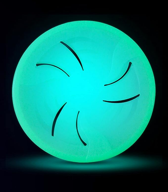 Dog Flying Disc - for Medium Large Dogs - Glowing Flyer for Training – Heavy Duty Durable for Pets – Lightweight, Interactive Flying Toy for Fetch