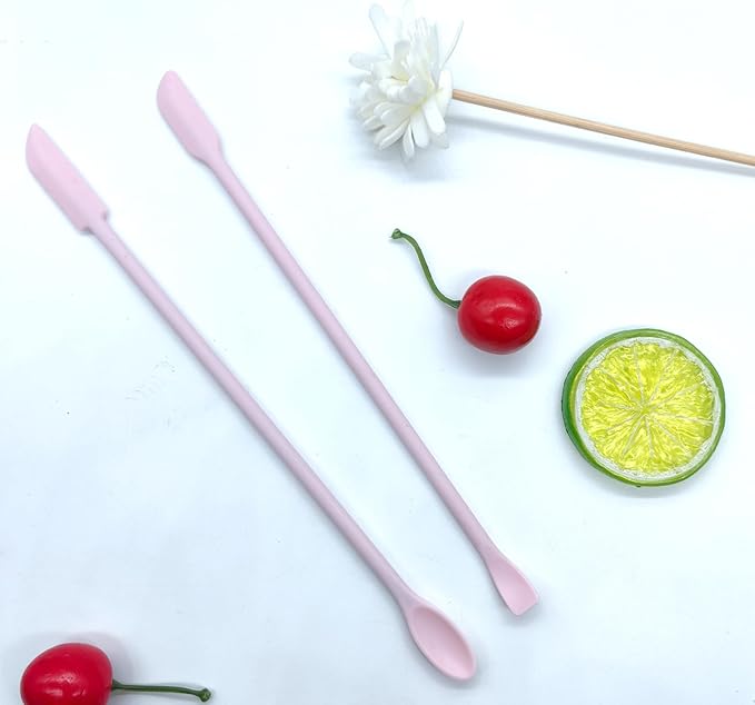2Pcs Reptile Powder Fruit Mixing Stirring Food Feeding Spoon Reptile Stirring Food Feeding Spoon fit Crested Geckos, Lizards, Bearded Dragons,Chameleons and Other Reptiles
