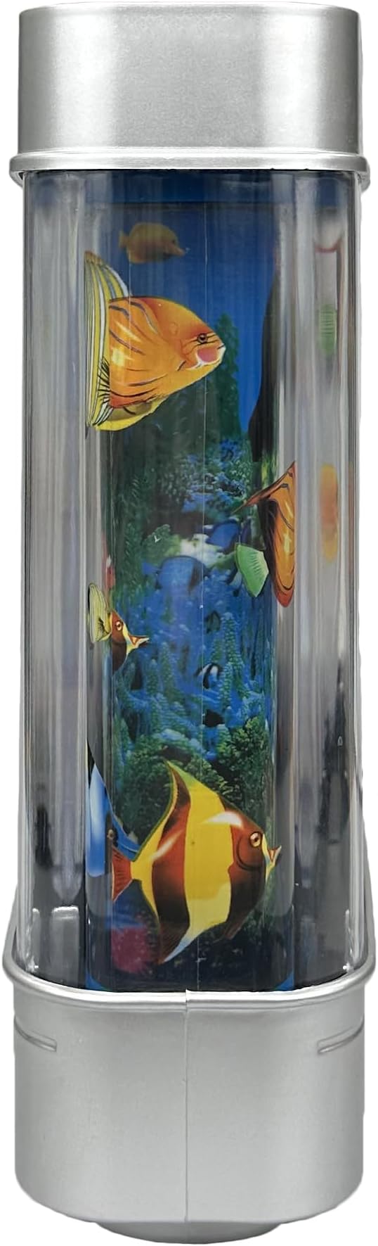 Fake Fish Tank Mini Aquarium,Artificial Tropical Fish Decorative,Fake Aquarium Decorative Lamp,Aquarium Lights Motion Lamp Night Light with Moving Fish,Gift for Kids(US Plug)