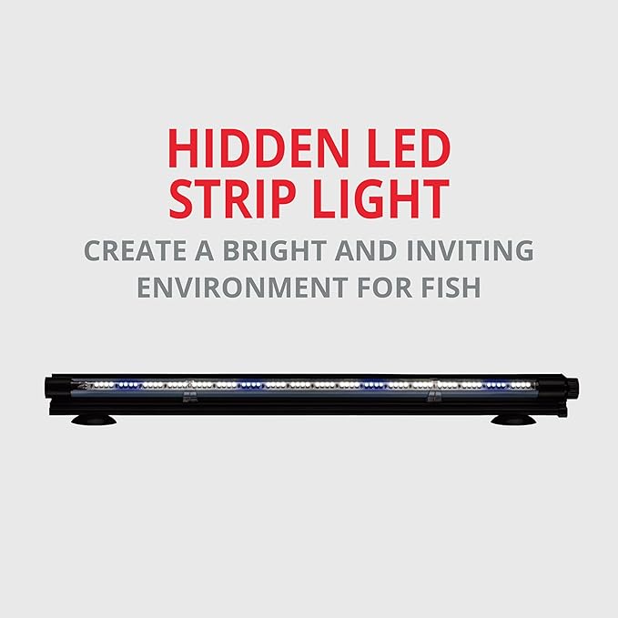Marineland Hidden LED Strip Light for Aquariums, White and Blue LEDs