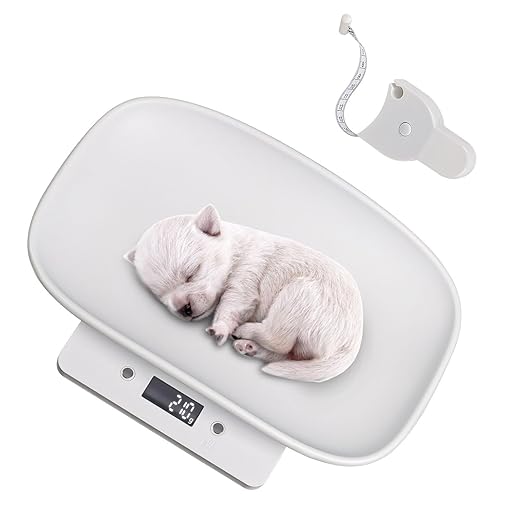 Digital Scale for Pet, Small Pet Scale, Puppy Scales for Weighing, Puppy Whelping Scale, Dog Cat Scale, Portable Newborn Pet Scale for Small Animals, Baby Kittens Weight Scale, Max 33lb11.4 inch