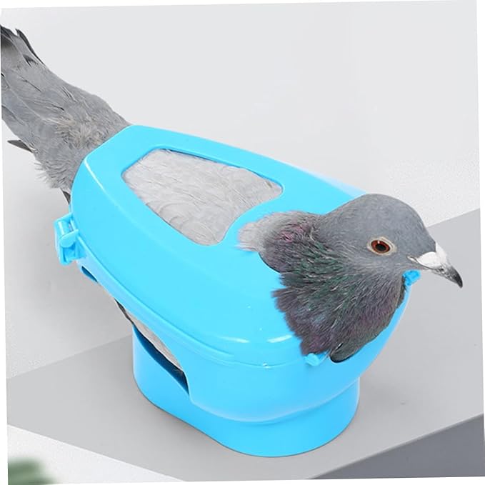 Bird cage Feeder Pigeon Feeding Holder Pigeon Holder Easy Bird Fixed Frame Rack Pigeon Injection Rack Bird Feeding Holder Birds Holder for Pigeon Stand Tool Plastic Poultry