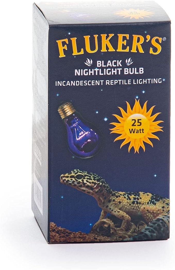 Fluker's Incandescent Black Nightlight Bulbs for Reptiles, 25 Watt