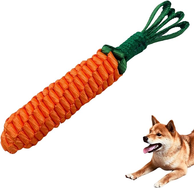 Dog Rope Toy,Tug of War Dog Toy,Puppy Teething Chews,Dog Chew Toys,Carrot Dog Toys for Small Dogs 2024 New