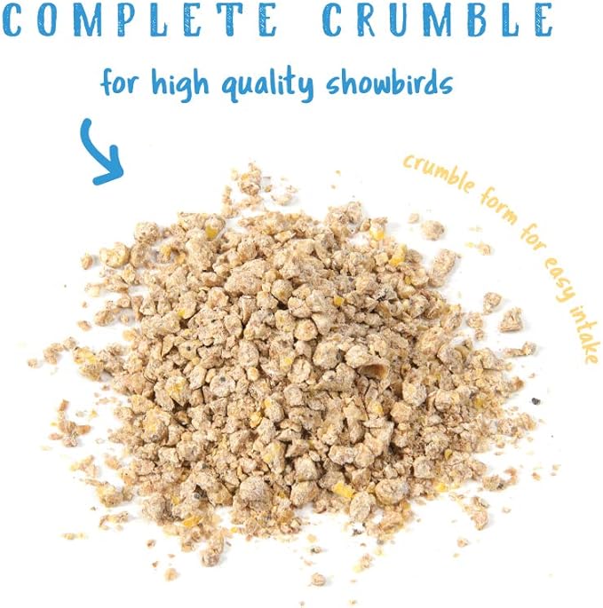 Manna Pro Gamebird Showbird Crumbles | Formulated with Vitamins & Minerals | 5 Pounds