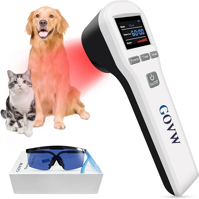 Cold Laser Therapy Device for Dogs, Infrared Light Therapy Wand, 2x940nm+2x850nm+16x650nm, Red Light Therapy for Hip & Joint Care Arthritis Pain Relief, Low Level Laser Therapy for Wound Healing