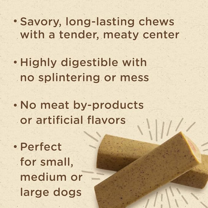 Rachael Ray Nutrish Soup Bones Dog Treats, Chicken & Veggies Flavor, 11 Bones (Pack of 4)