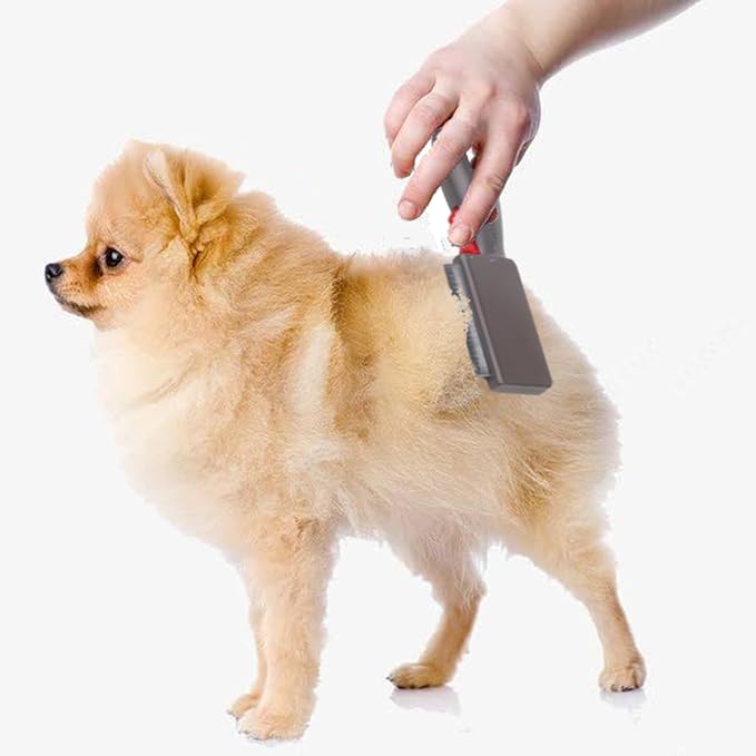 Pet Grooming Brush for Shedding Tool for Dogs and Cats, Long Hair, Removes Loose Hair from Shedding