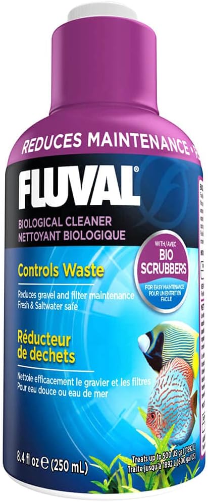 Fluval Waste Control Biological Cleaner, Aquarium Water Treatment, 8.4 Oz., A8355