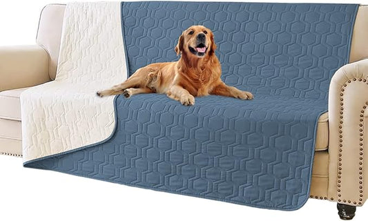 Waterproof & non-slip Dog Bed Cover and Pet Blanket Sofa Pet Bed Mat ，car Incontinence Mattress Protectors Furniture Couch Cover for Most Cats Dogs, Pets<52x82- Navy Blue>