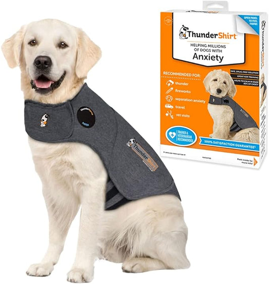 ThunderShirt for Dogs, X Large, Heather Gray Classic - Dog Anxiety Relief Calming Vest