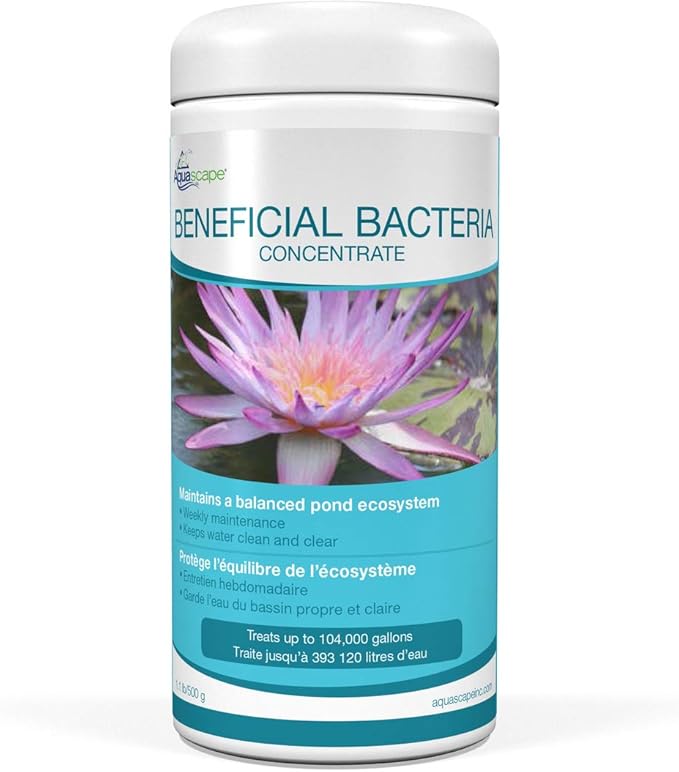 Seachem Pond Prime Water Conditioner + Aquascape Beneficial Bacteria for Ponds