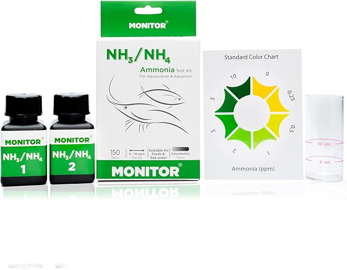Monitor Ph7.1-8.9, Chlorine, Nitrite, Ammonia Test KIT_Combo Set