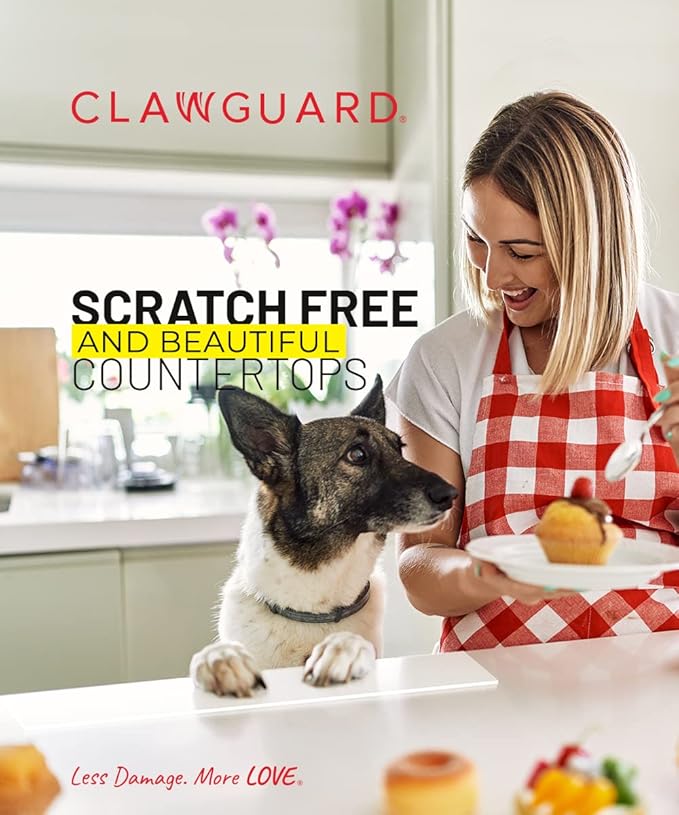 CLAWGUARD Edge and Countertop Protector from Dog Scratching Counter Easy Clean Install Paw Barrier 35.5 x 2.25 in