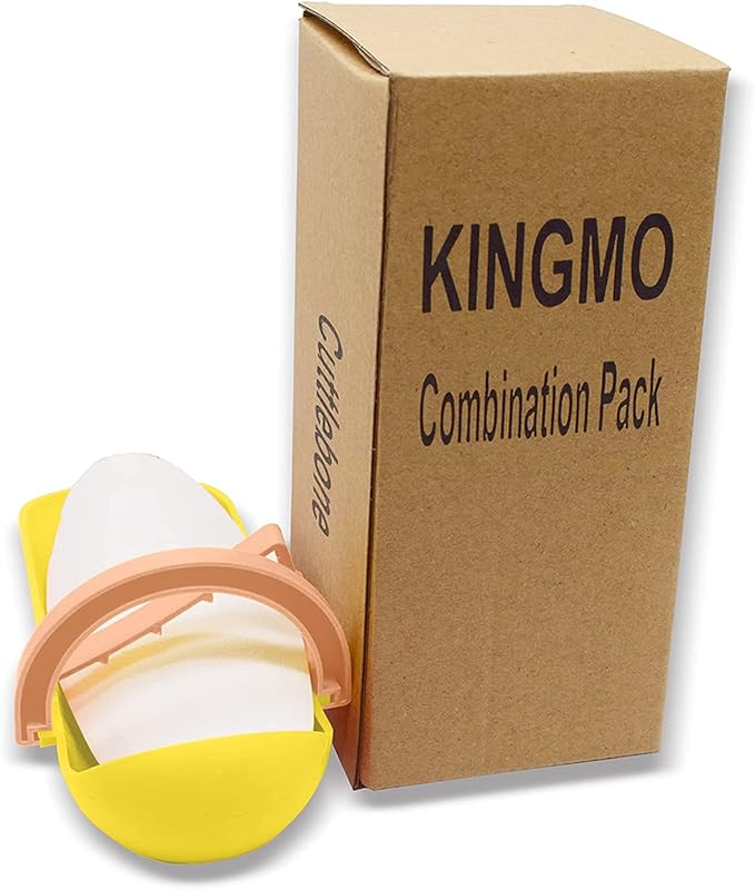5.9"-6.53" Large Bird Cuttlebone for Parakeets, Cuddle Bone with Plastic Holder, Cuttlefish Bone for Sharp Beaks, Natural Birds Calcium Suitable for Parrots Cockatiels Budgie, 2pcs
