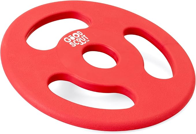 Good Scout Tugg Frisbee Dog Toy for Tugging & Chewing, Best Dog Toy for Fetch, Aggressive Chew Toy for Puppies & Adult Dogs, No Stuffing Dog Toy for Medium & Large Dogs