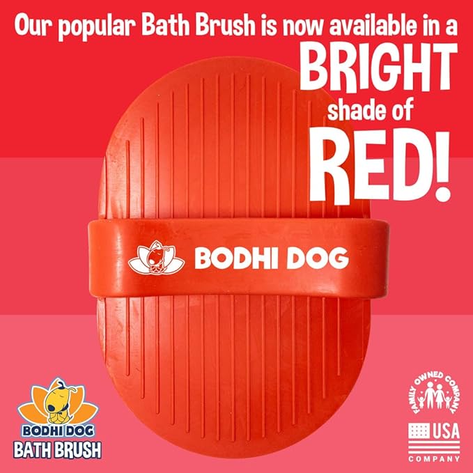 Bodhi Dog Shampoo Brush | Pet Shower & Bath Supplies for Cats & Dogs | Dog Bath Brush for Dog Grooming | Long & Short Hair Dog Scrubber for Bath | Professional Quality Dog Wash Brush