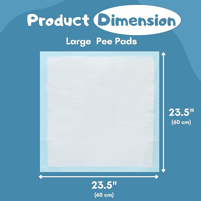 CALPALMY (80-Pack) 24"x24" Pet Training Pee Pads, Ultra Absorbent Pee Pads for Dog and Puppy - with Leak-Proof Moisture Locking Technology Disposable Pet Pads for Puppies, Dogs, Cats, Rabbits