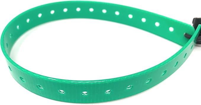 Replacement GPS eCollar with Adjustable Bungee, Multi-Hole Design, and Secure Toggle Closure for Small Dogs (Green, Small Neck)