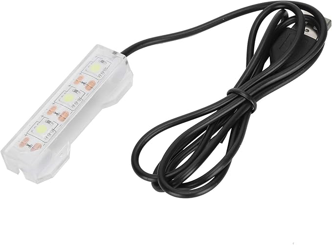 GLOGLOW Aquarium Light, USB Aquarium Light Weight Small Water Plant Light Fish Desktop Mini Decoration Soft LED Lighting Lamp