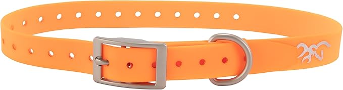 Browning Performance Rubber Dog Collar, Waterproof Trim to Fit Dog Collar, Blaze, One Size