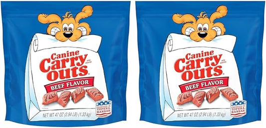 Canine Carry Outs Dog Treats, Beef Flavor, 47 Ounce (Pack of 2)