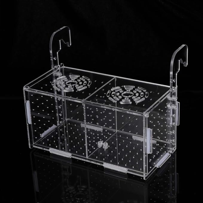 POPETPOP Fish Breeding Box - Box for Fish Tank Acrylic Fish Box Fish Acclimation Box Hatchery Incubator Aquarium Box for Small Fish Shrimp