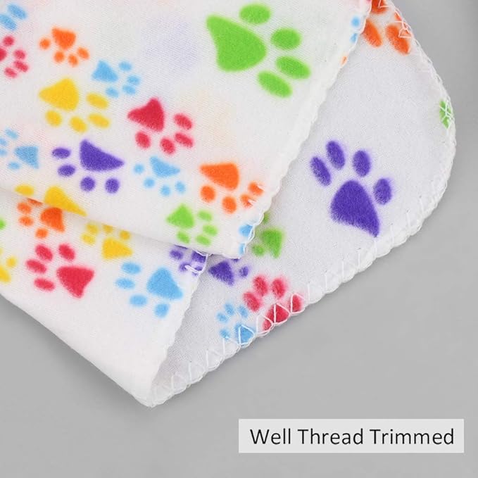 Comsmart Warm Paw Print Blanket/Bed Cover for Dogs and Cats