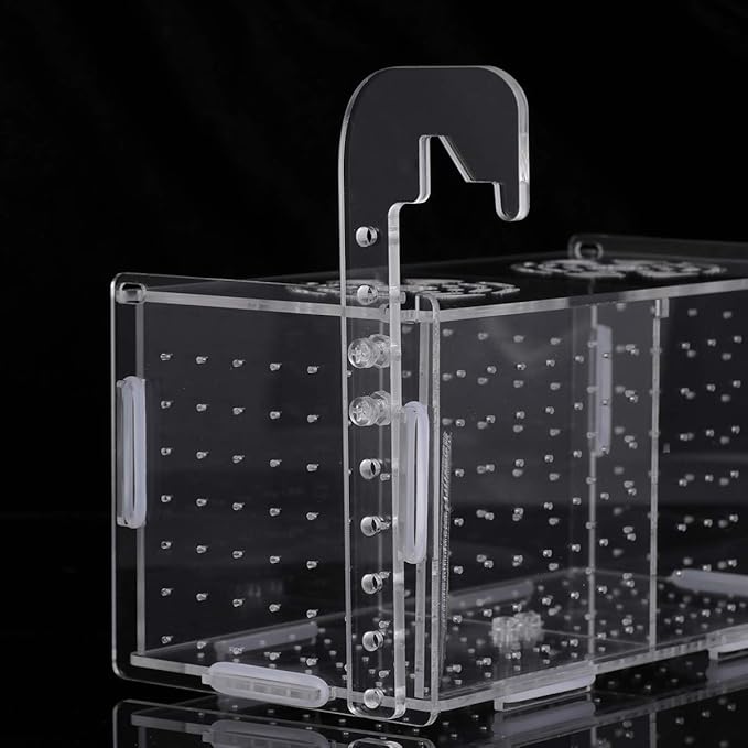 POPETPOP Fish Breeding Box - Box for Fish Tank Acrylic Fish Box Fish Acclimation Box Hatchery Incubator Aquarium Box for Small Fish Shrimp