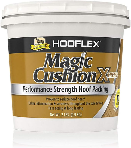 Absorbine Hooflex Magic Cushion Xtreme, Veterinary Formulated Fast-Acting Relief, Reduce Hoof Heat for up to 24 Hours, 2 lb Tub