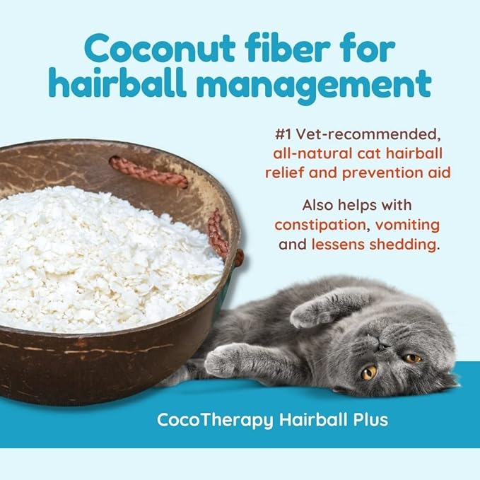 Cocotherapy Ctt-0014 Hairball Plus Fiber For Cats (1 Pouch), 7 Oz