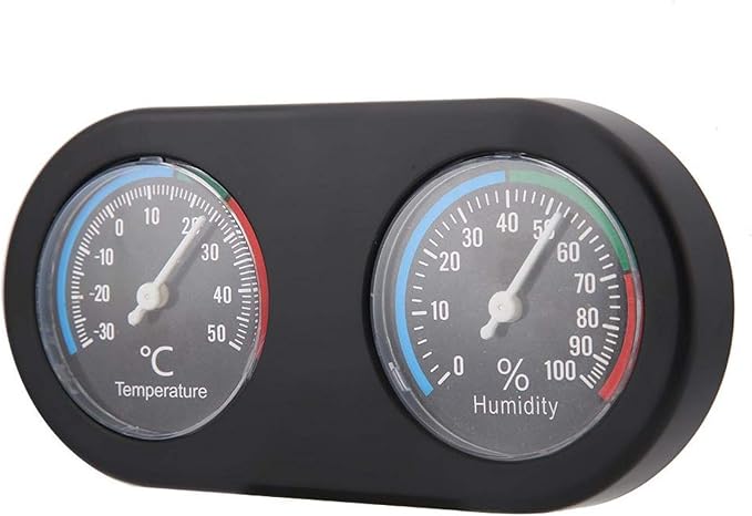 Hygrothermograph, Temperature Humidity Meter Round Shape Hygrometer Thermometer Reptile Mini for Hydrometer Humidity Reptile for Reptile