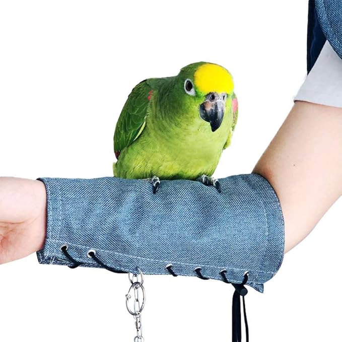 Bonaweite Pet Bird Shoulder Poop Protector, Anti-Bite Shoulder Pad Diaper Shawl for Parrot, Protective Anti-Scratch Arm Guard For Macaw African Budgies Parakeet Agapornis Fischeri Cockatiel Lovebird