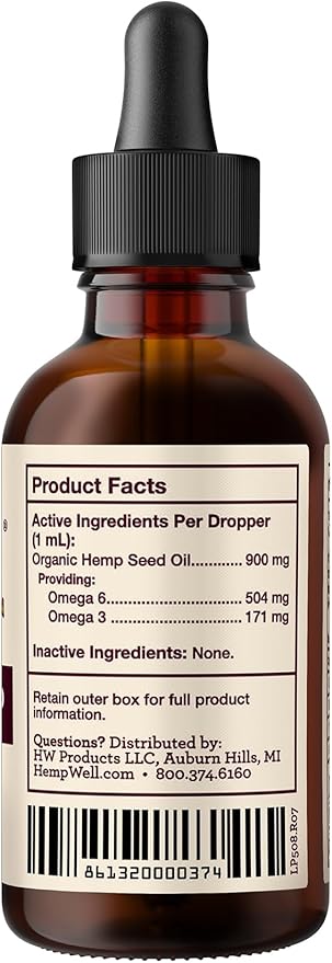 Organic Hemp Well Bird Hemp Oil – 2 Ounces. Parrot, Parakeet, Cockatiel and All Birds for Supporting Health, Feather Plucking, Destructive Behavior Reduction, Immune Support, and Relaxation.