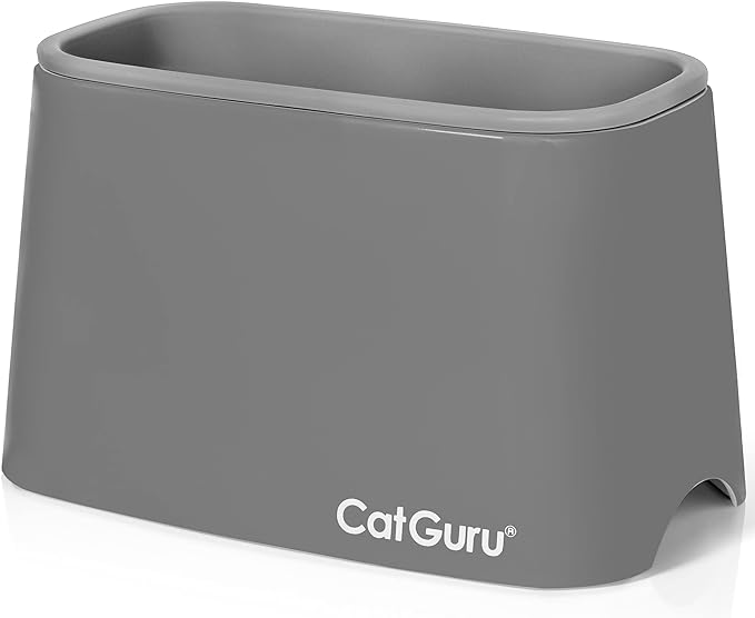 CatGuru Premium Cat Litter Scoop Holder, Scooper Caddy, Scoop Stand Pairs with Any Cat Litter Box and Fits Most Cat Litter Scoops (Gray)