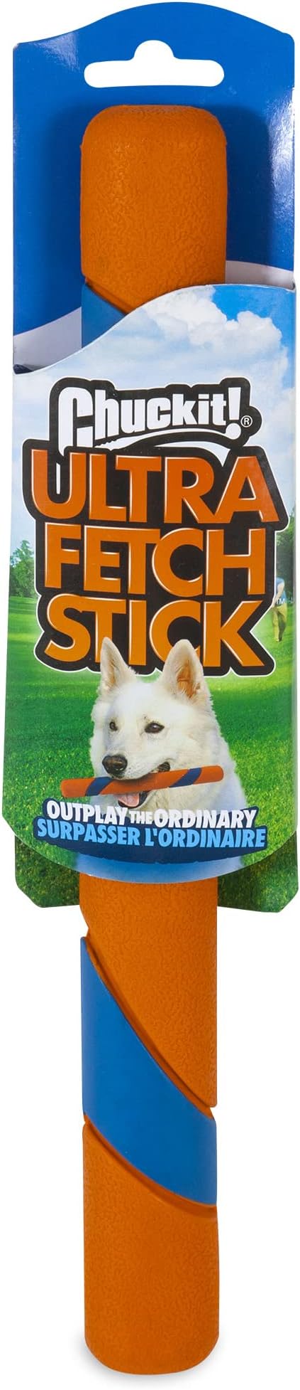 Chuckit! Flying Squirrel Dog Toy, Size Medium (9.5" Diameter) and Chuckit! Ultra Fetch Stick for All Breed Sizes