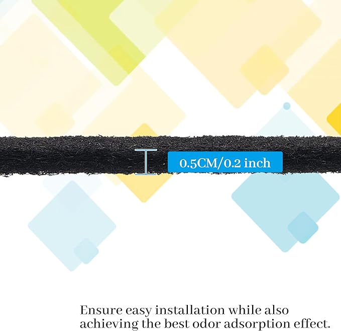 6 Pack Replacement Activated Charcoal Filters Compatible with Van Ness Carbon Odor Filters for Pureness F6 Zeloite Air Filter